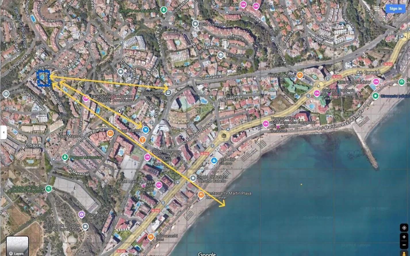 Sunny Holiday Apartment Lovely 2 Bedroom With Pool Fuengirola 0*,